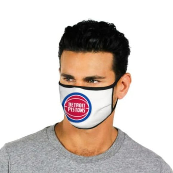 NBA Detroit Pistons Cotton Face Mask - Picture 1 of 3